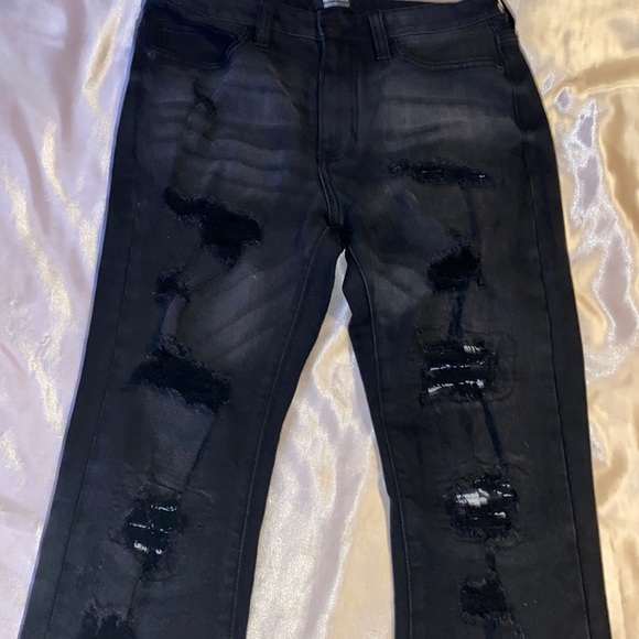 Zebra striped black Fashion Nova jeans, New & Never worn - Picture 1 of 4